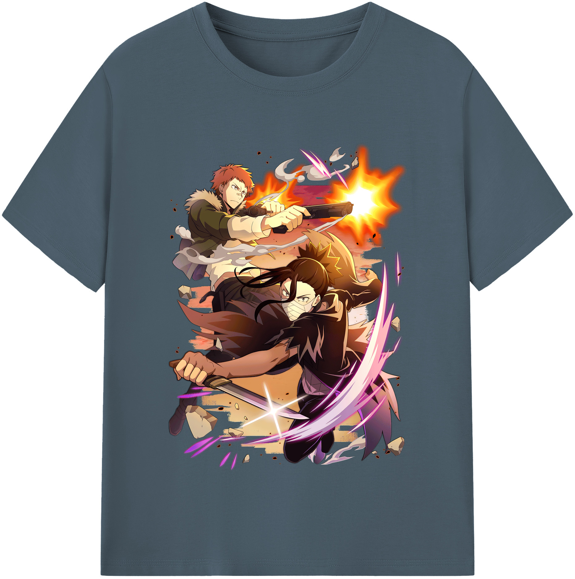 （画像用） 文豪ストレイドッグス Bungo Stray Dogs 綿100％半袖Tシャツ（フロントプリント）
